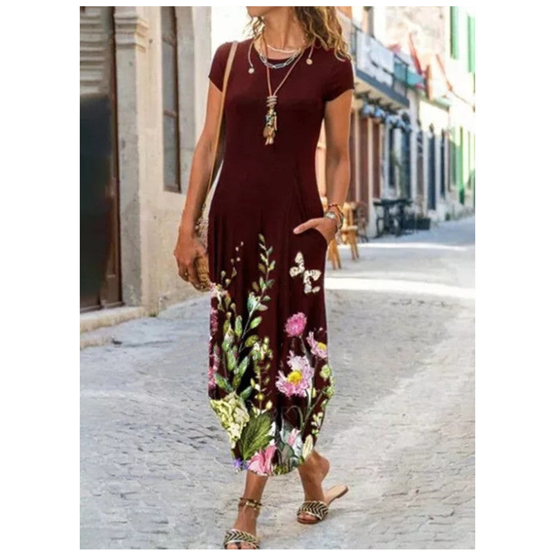 Robe à manches courtes