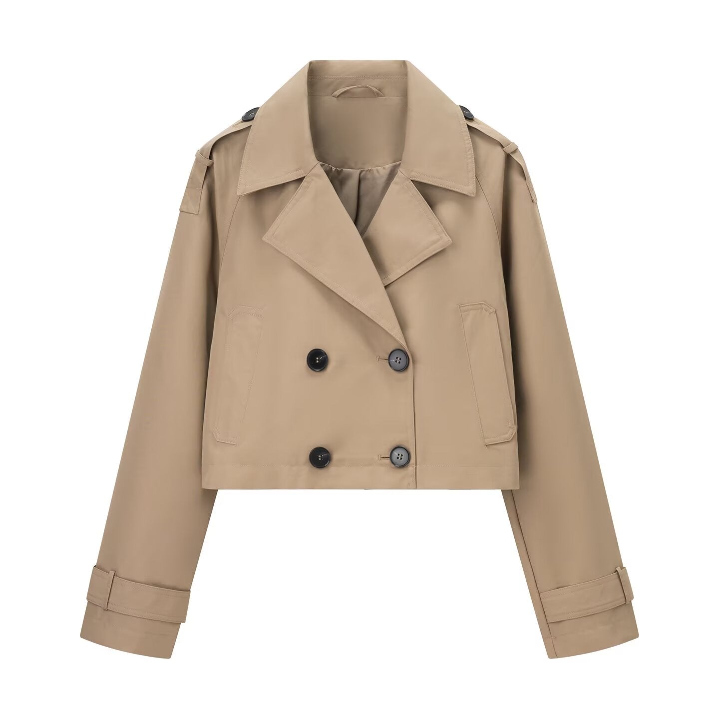 Veste trench courte ajustée élégante