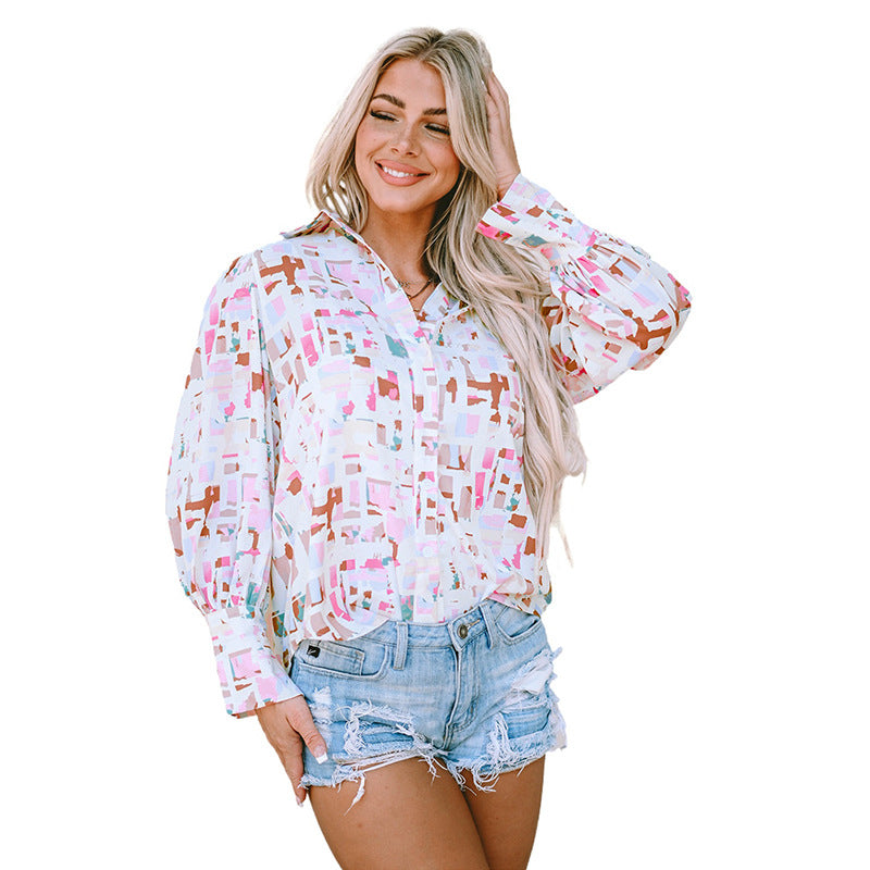 Chemise à col retourné