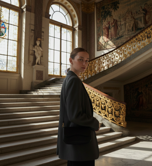 Sac messager rétro pour femme