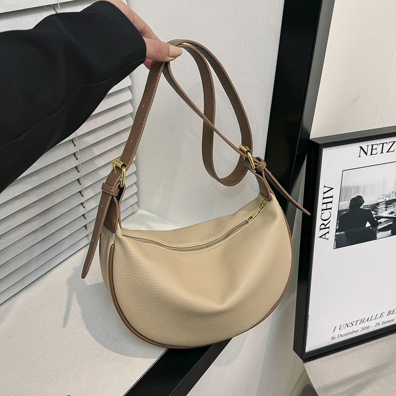 Sac à bandoulière en cuir souple