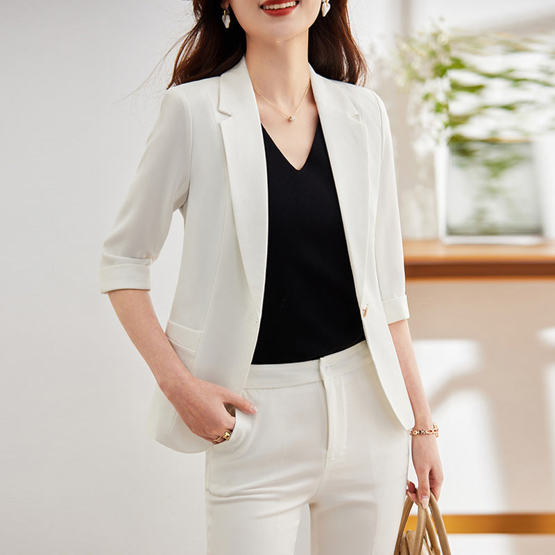 Ensembles slim fit à manches pour femme