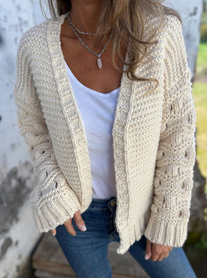 Cardigan Femme Tricot Épais – Confort & Style Hive