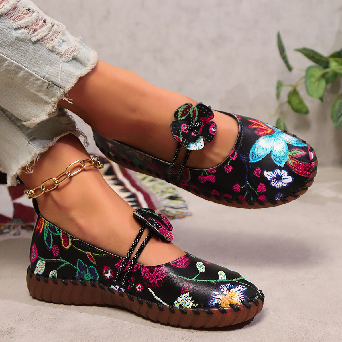 Chaussures Ethniques Brodées