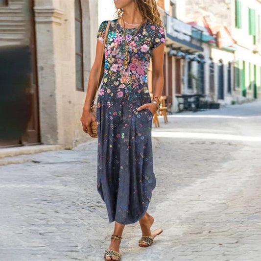 Robe  à manches courtes