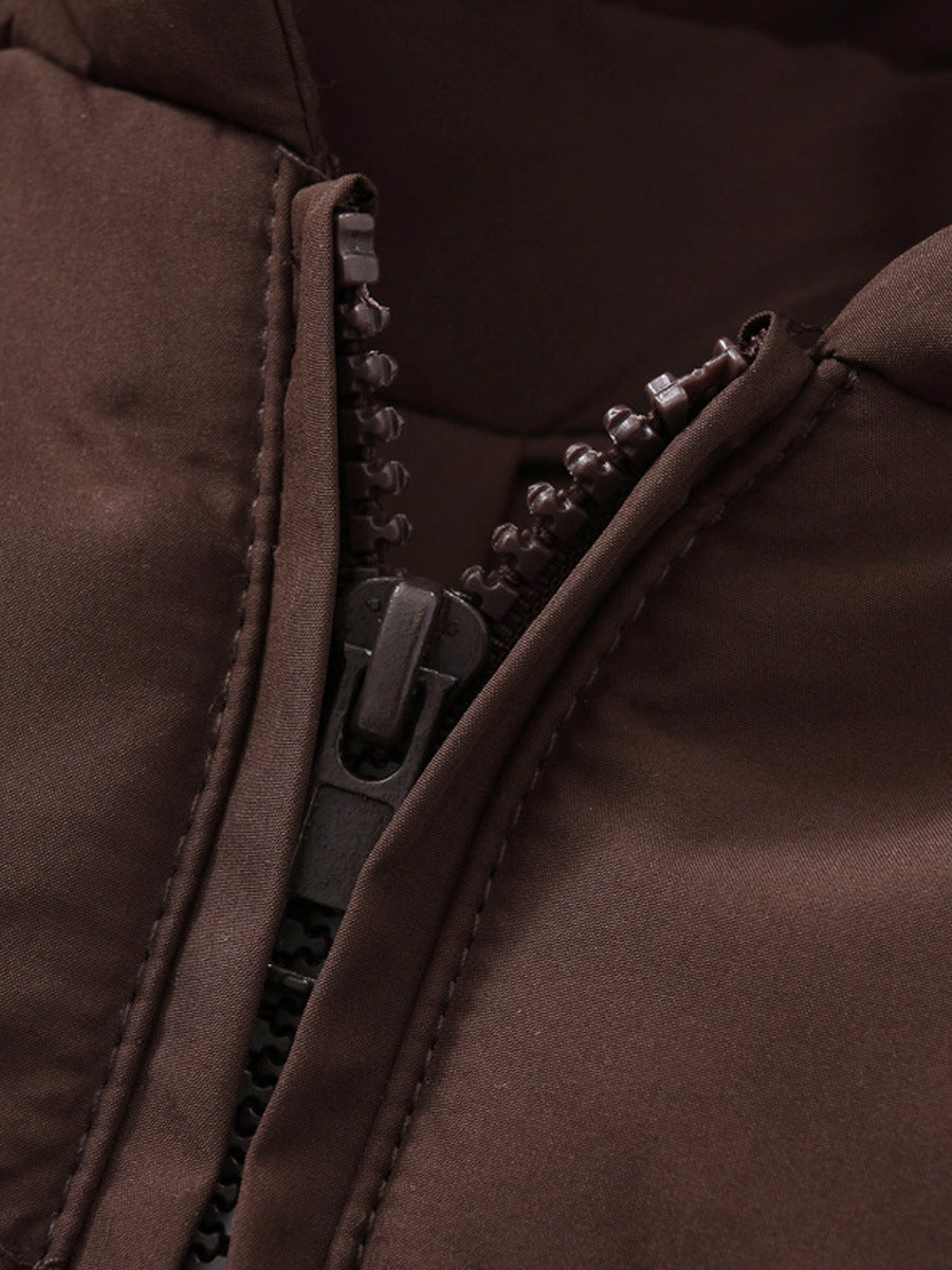 Veste Courte Femme à Capuche Zippée – Hiver Chaud