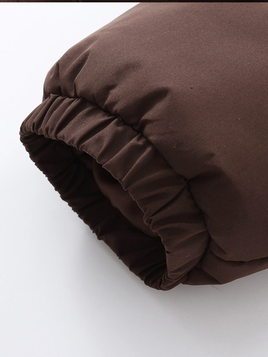 Veste Courte Femme à Capuche Zippée – Hiver Chaud