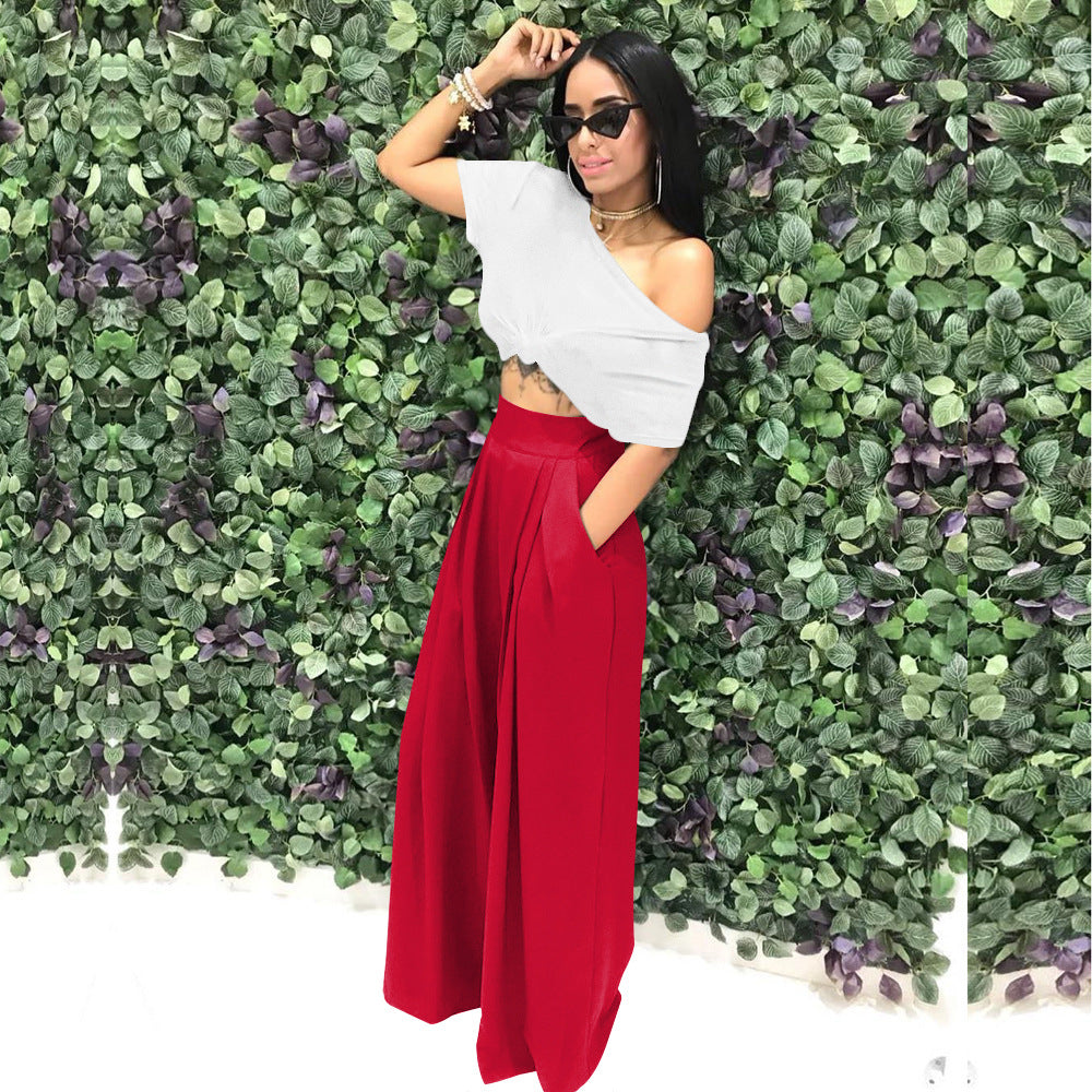 Fashion Personality Flared Trousers Wide-leg Casual Wide-leg Pants
