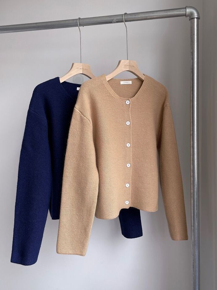 Cardigan court en maille douce