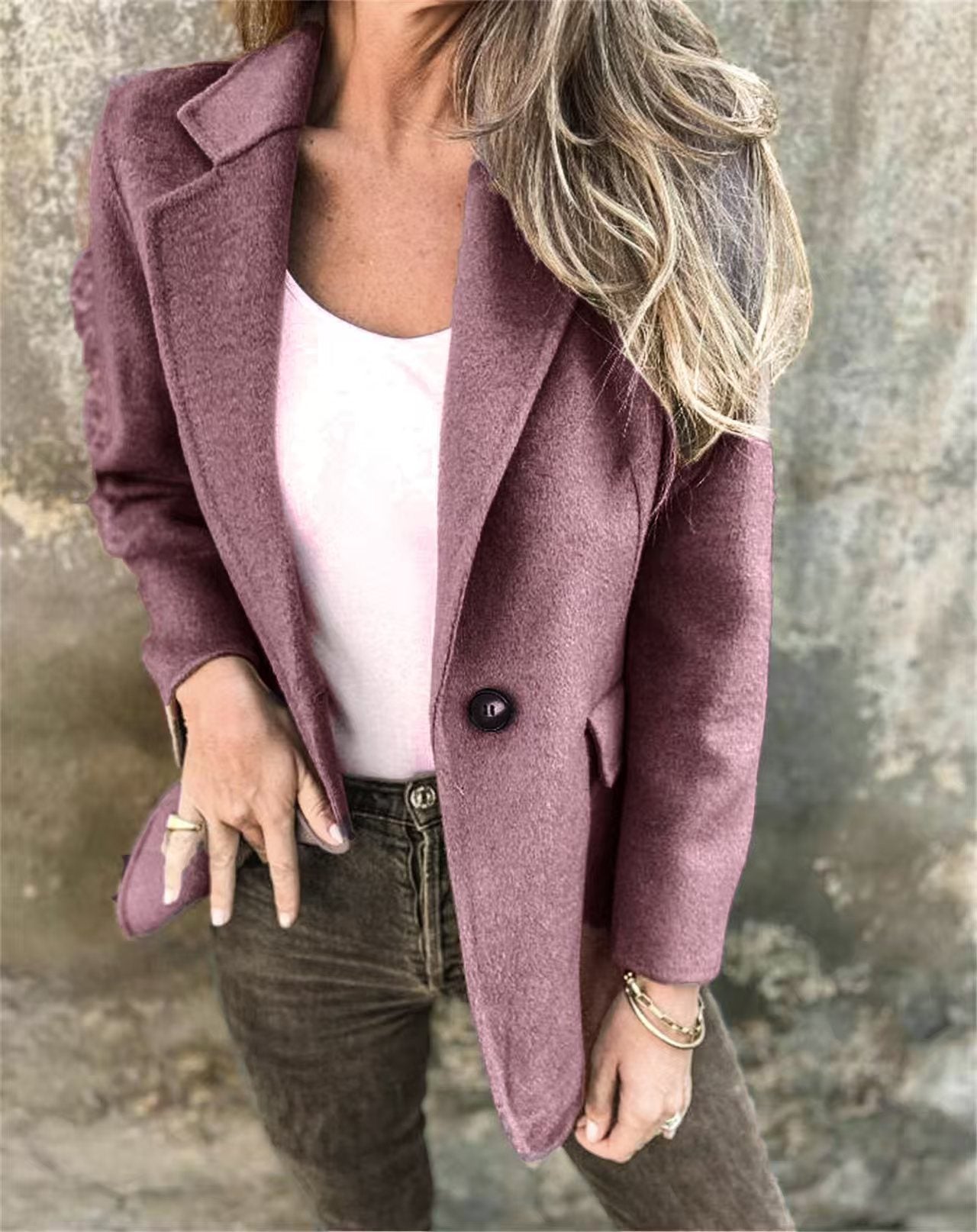 Blazer Court Femme
