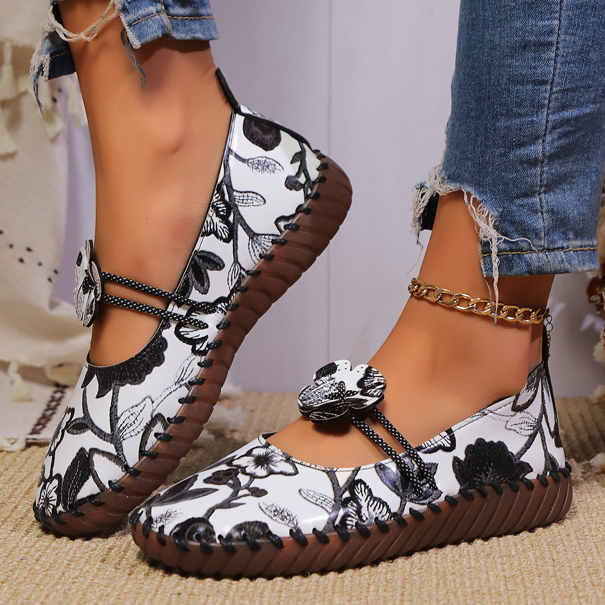 Chaussures Ethniques Brodées
