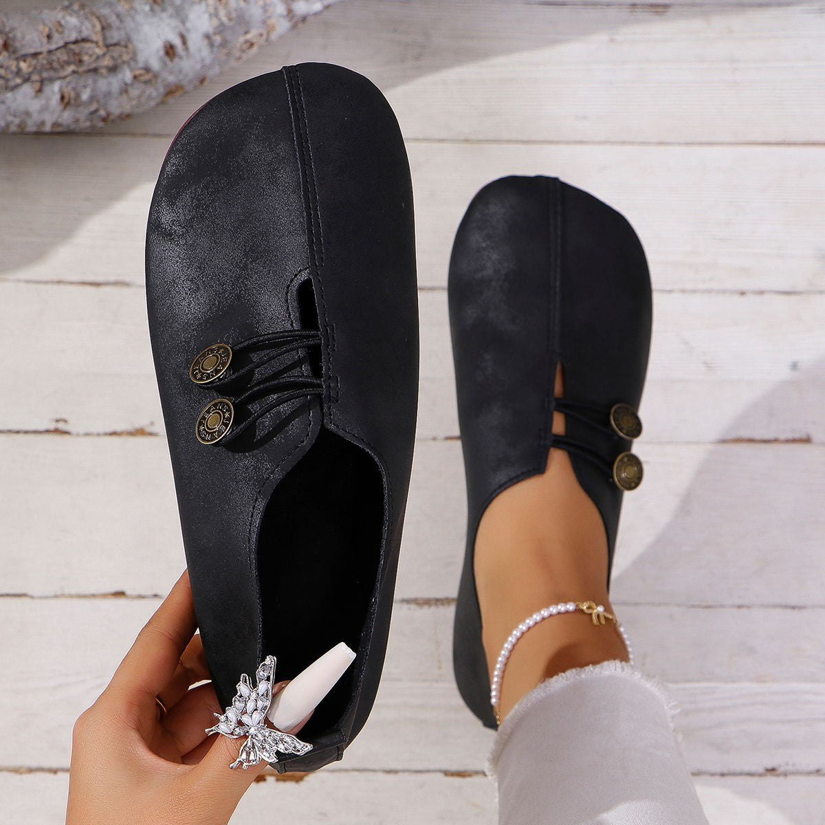 Sandales Bout Carré Femme