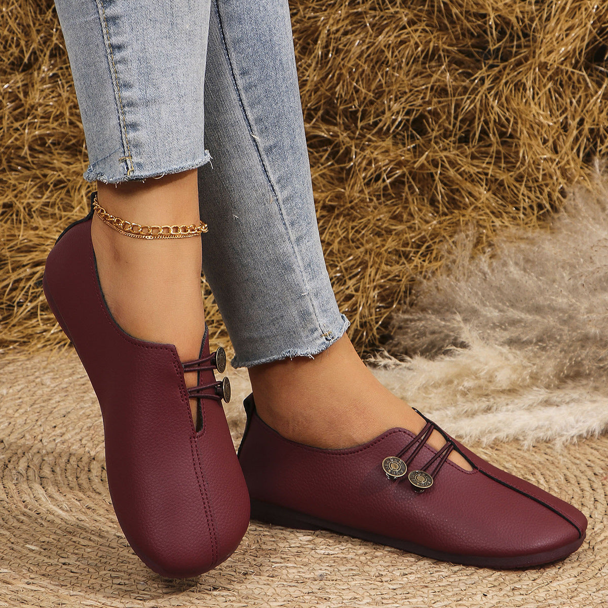 Sandales Bout Carré Femme