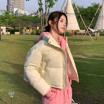 Veste Femme Courte à Col Montant