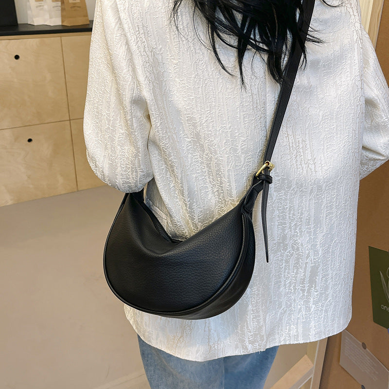 Sac à bandoulière en cuir souple