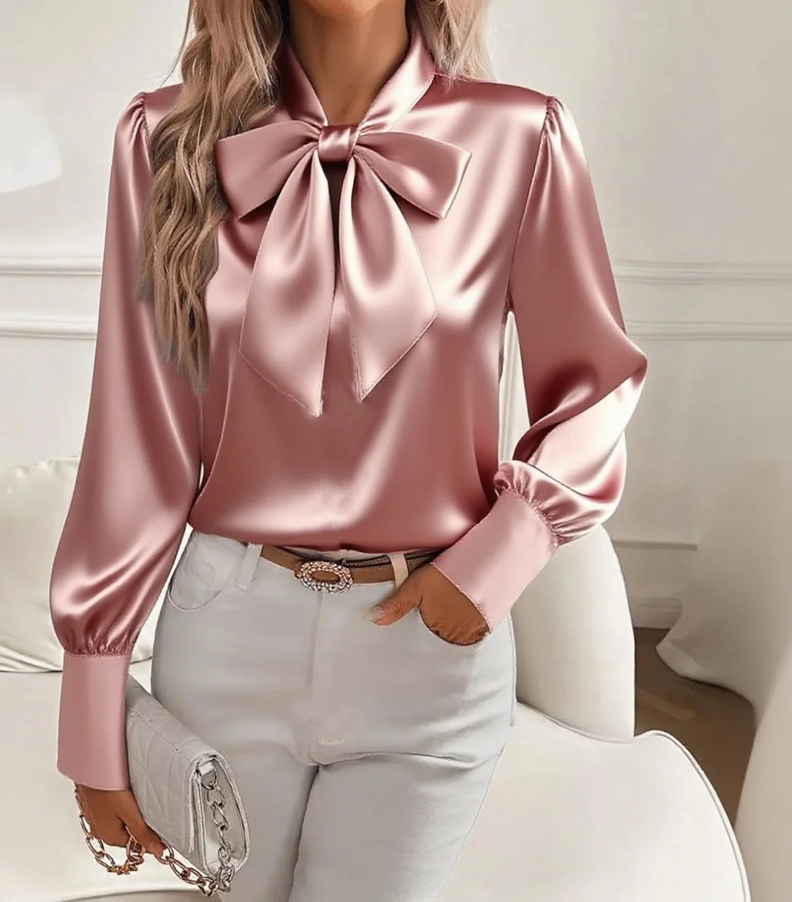 Blouse Nœud Papillon Élégante
