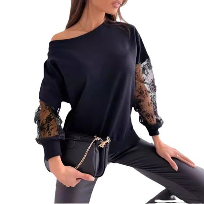 T-shirt à manches longues, couleur unie