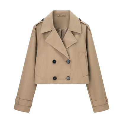 Veste trench courte ajustée élégante