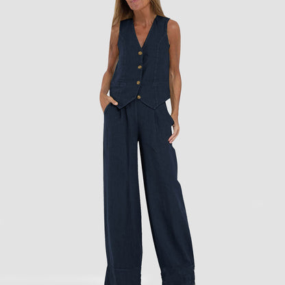 Ensemble Gilet Pantalon Femme Chic