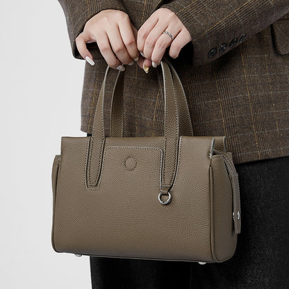 Sac à bandoulière portable en cuir de vachette