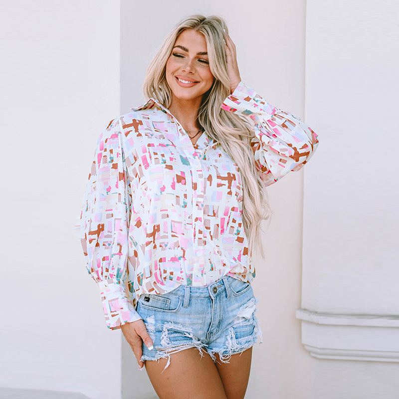 Chemise à col retourné