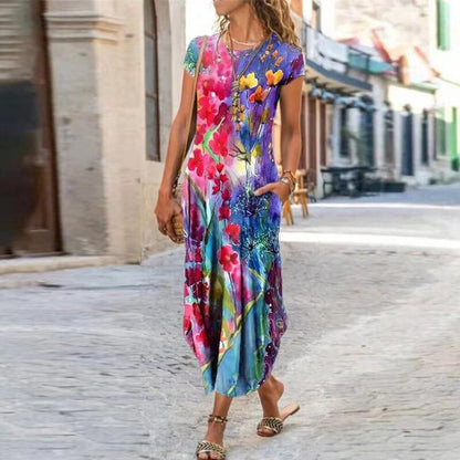 Robe  à manches courtes