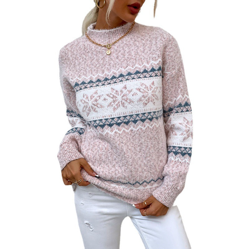 Pull Femme Flocons Neige