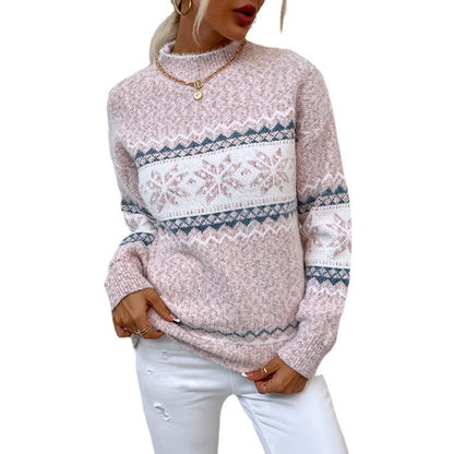 Pull Femme Flocons Neige