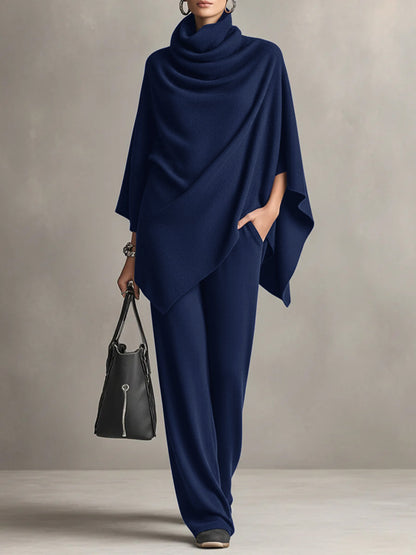 Ensemble deux pièces  d'un haut cape et d'un pantalon large