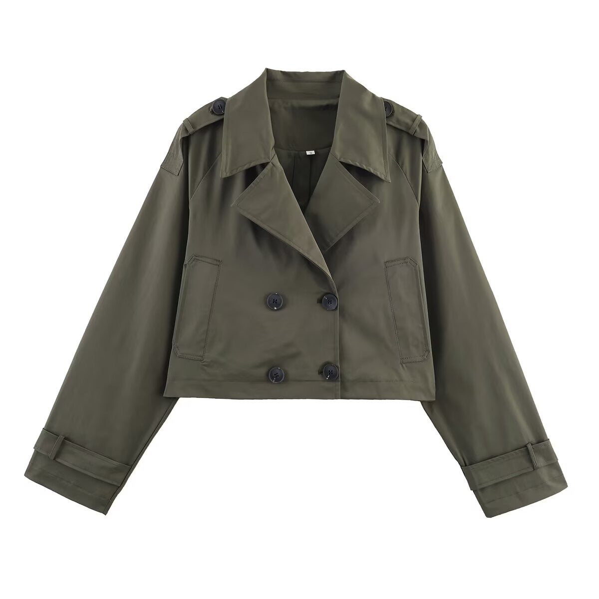 Veste trench courte ajustée élégante