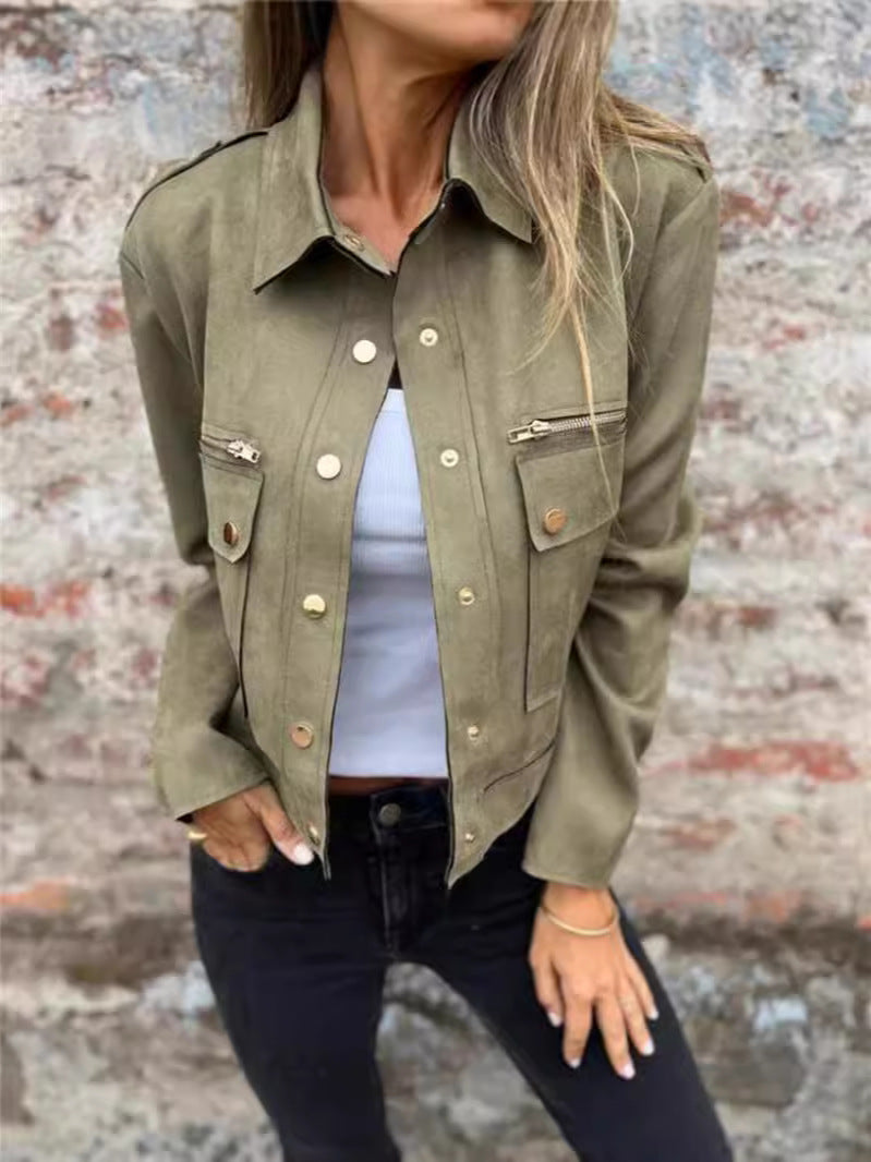 Vestes Revers avec  Manches Longues