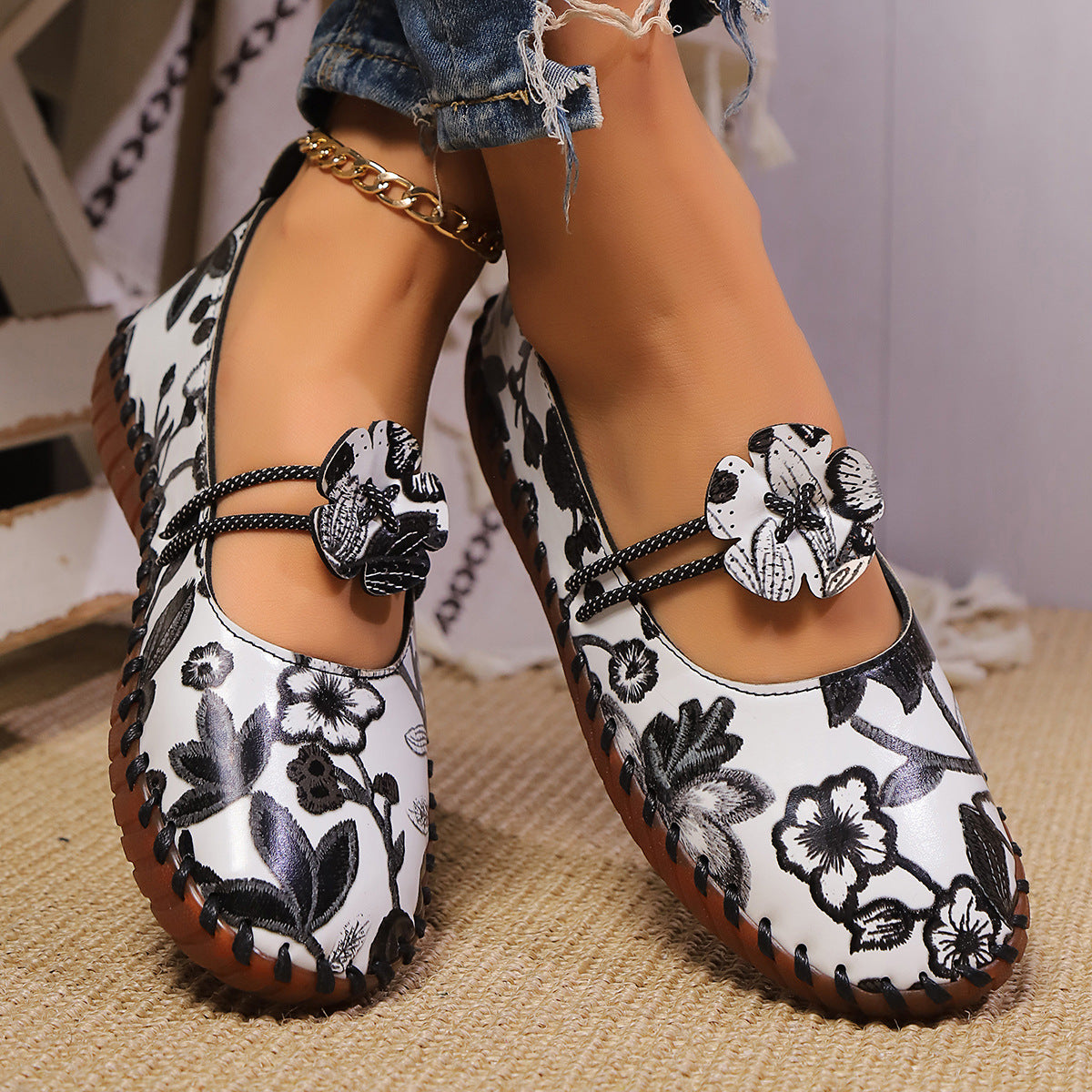 Chaussures Ethniques Brodées