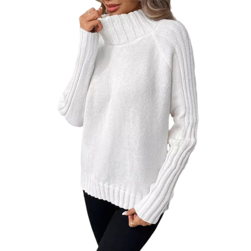 Pull-over à manches longues Raglan pour femmes