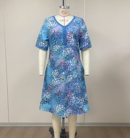 Robe à col en V