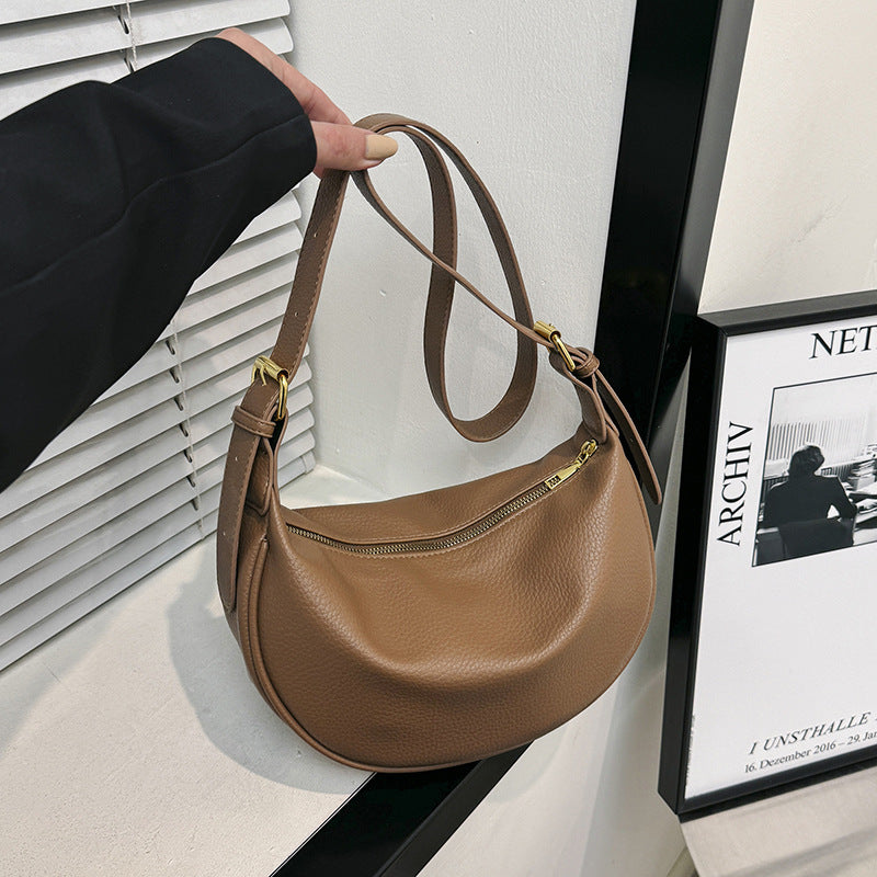 Sac à bandoulière en cuir souple