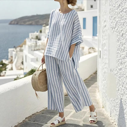 Ensemble Rayé Été Luxe