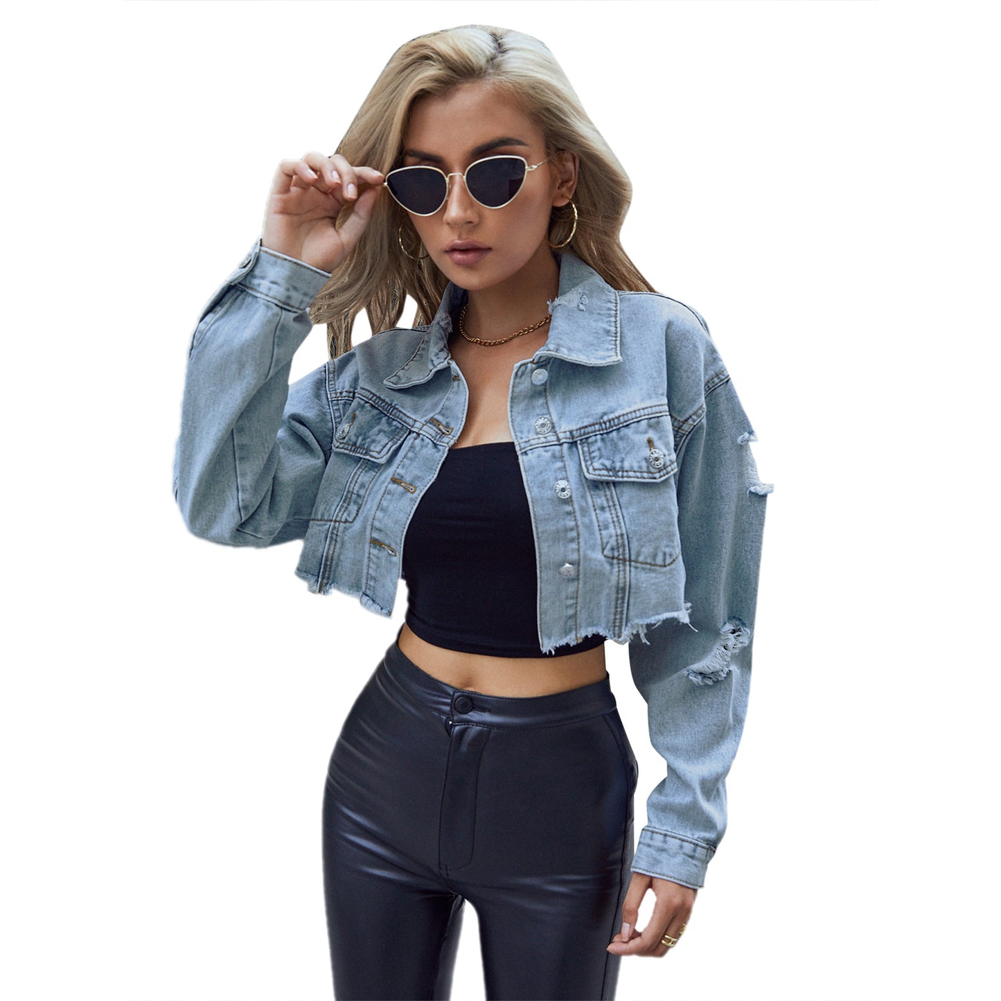Veste Femme Courte en Jean