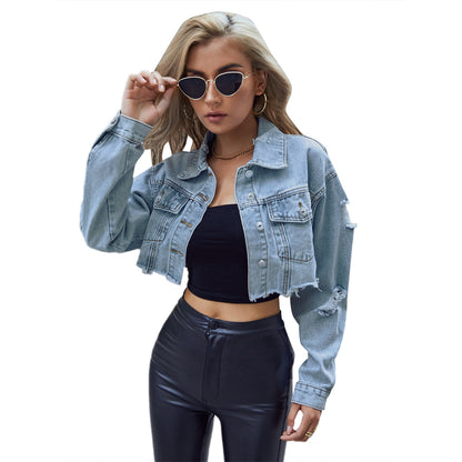 Veste Femme Courte en Jean