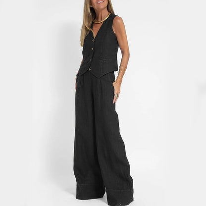 Ensemble Gilet Pantalon Femme Chic