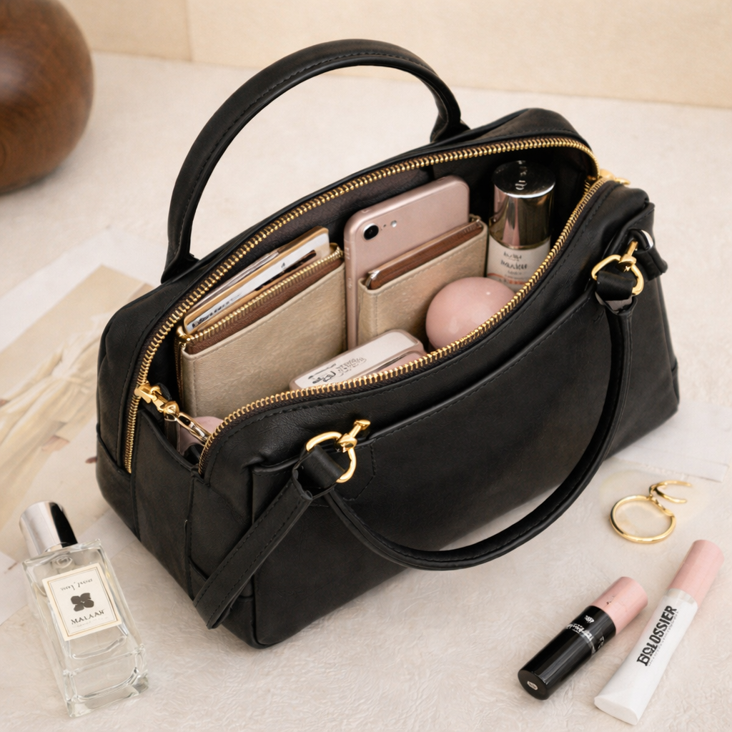 Sac à bandoulière décontracté à fermeture éclair pour femmes