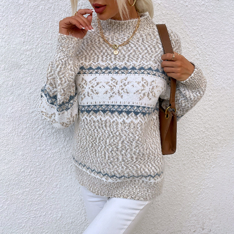 Pull Femme Flocons Neige