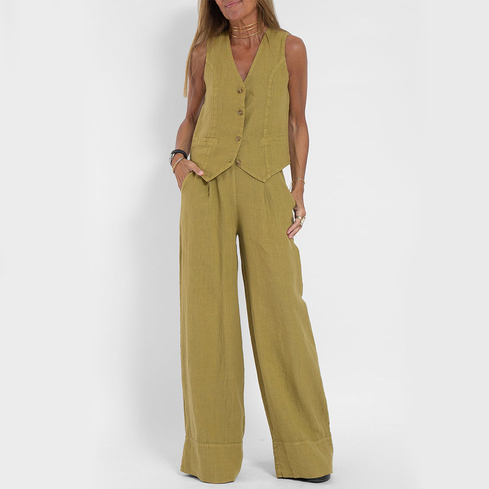 Ensemble Gilet Pantalon Femme Chic