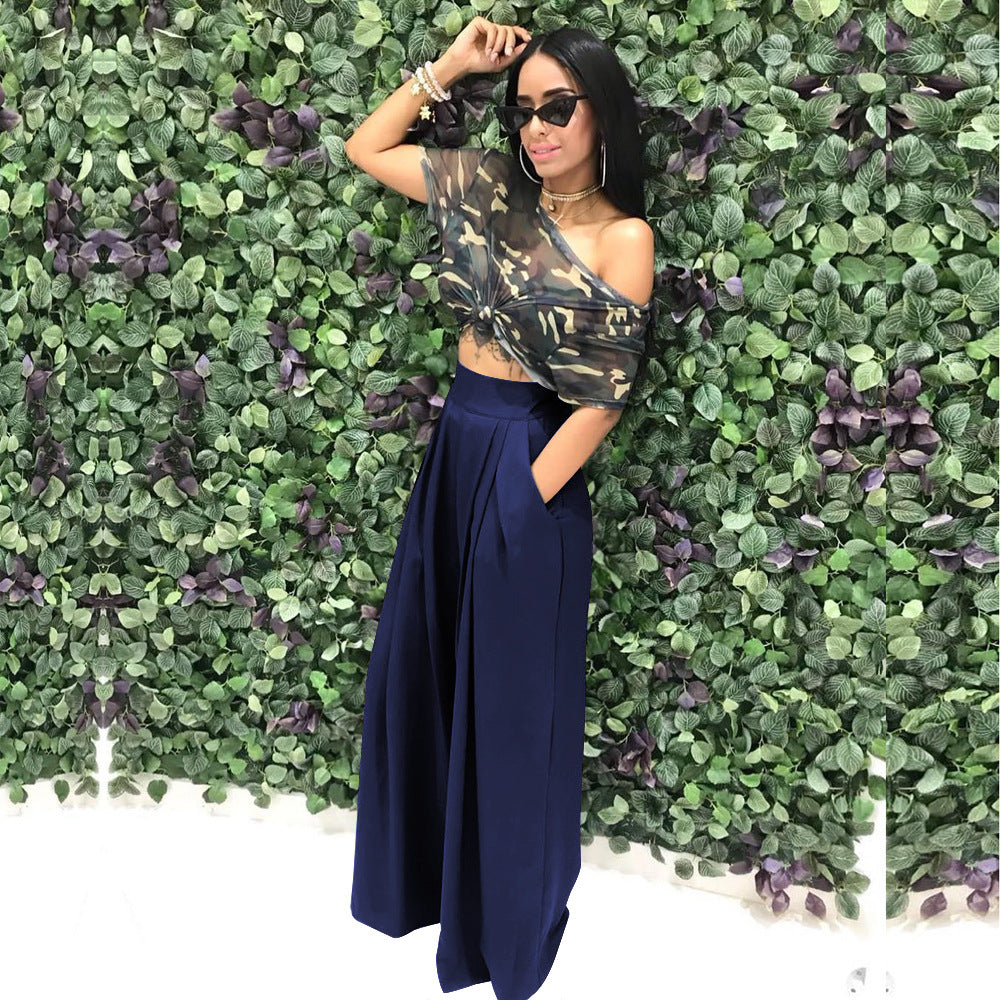 Fashion Personality Flared Trousers Wide-leg Casual Wide-leg Pants
