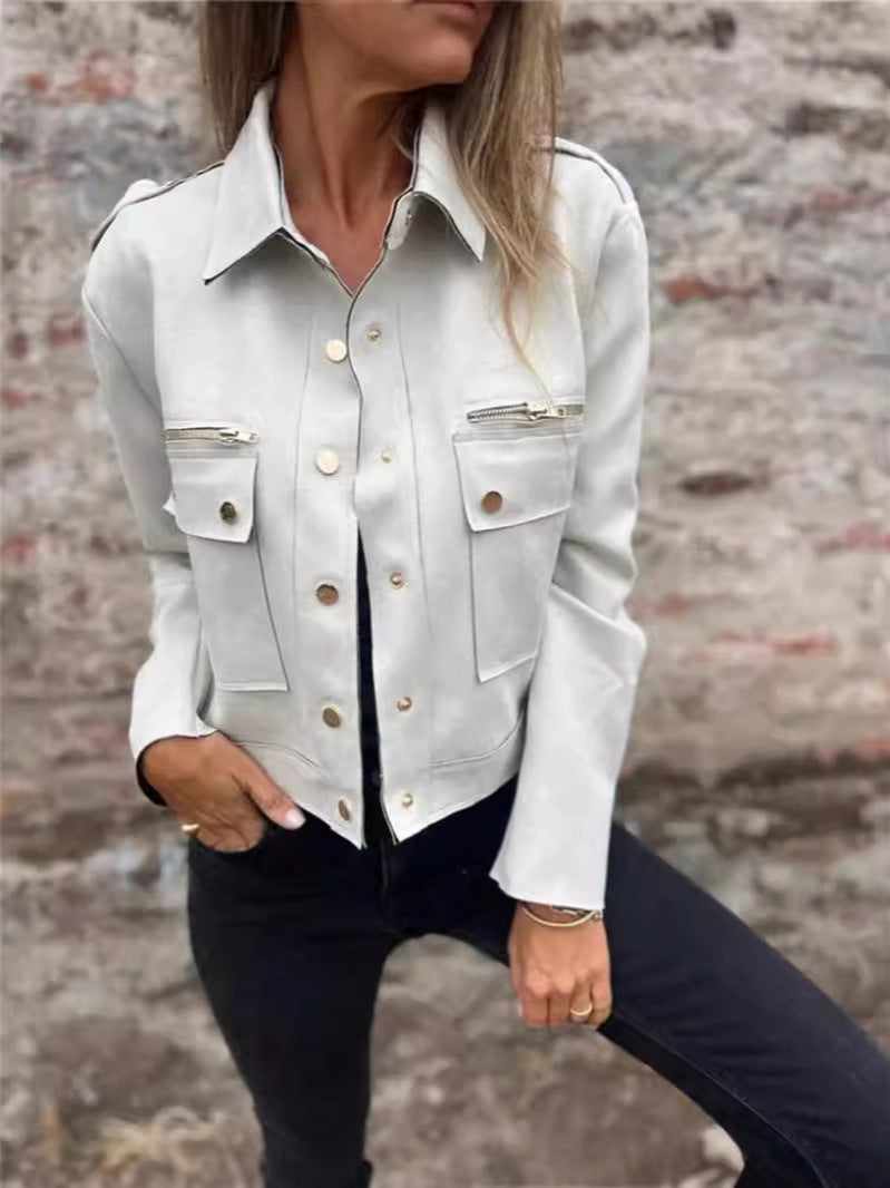 Vestes Revers avec  Manches Longues