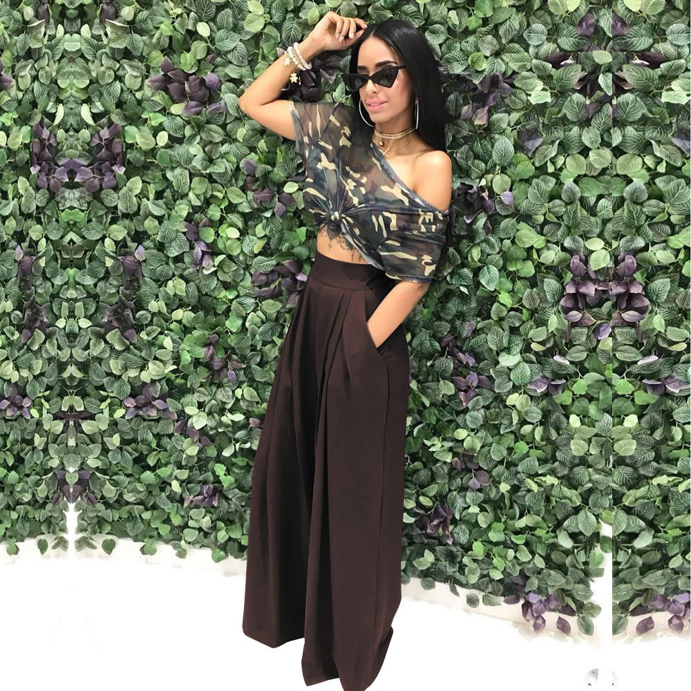 Fashion Personality Flared Trousers Wide-leg Casual Wide-leg Pants