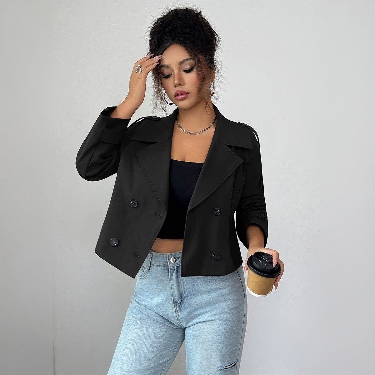 Veste sans manches minimaliste décontracté