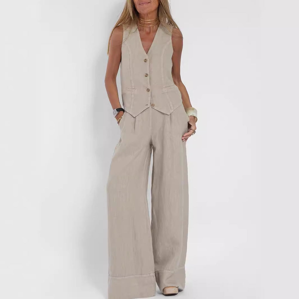 Ensemble Gilet Pantalon Femme Chic