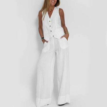 Ensemble Gilet Pantalon Femme Chic