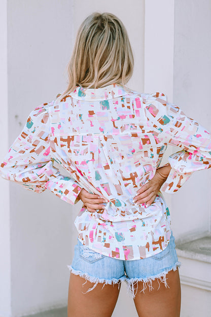 Chemise à col retourné