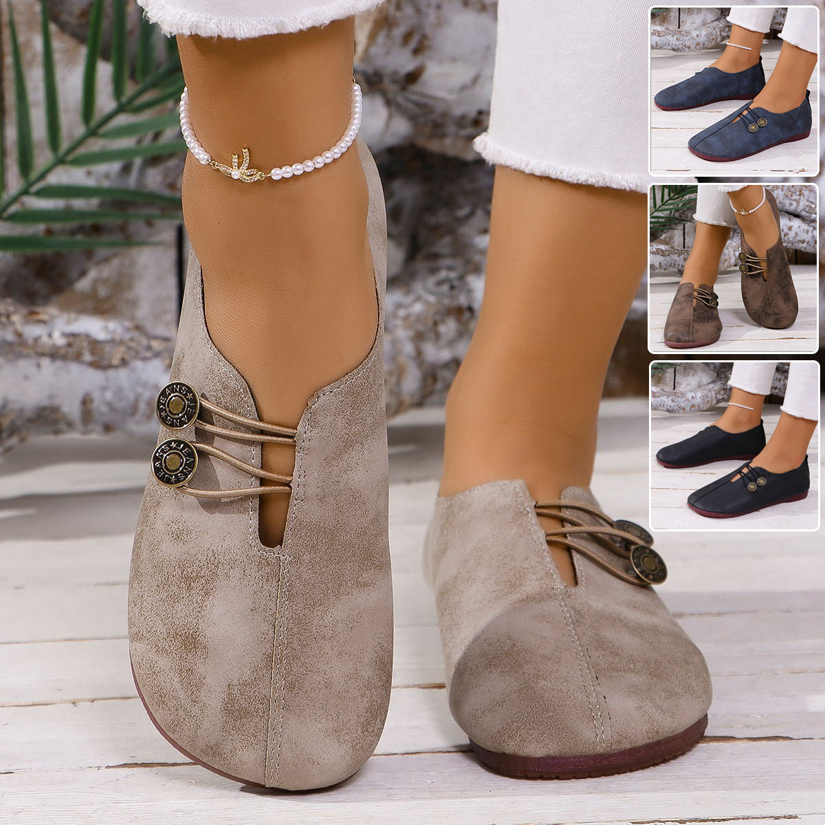 Sandales Bout Carré Femme